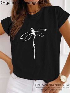 Camisetas para hombres Mujeres Motivo Libellu Dragonfly Impresión divertida Camiseta Chica Diaria Y2K Harajuku 90s Tee Tops Fa Funny Mamá Regalo Sreewear Ropa 4103