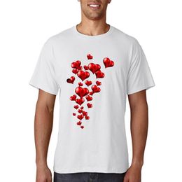 T-shirts hommes femmes imprimer amour Valentine douce tendance mode dessin animé à manches courtes graphique t top chemise d'été t-shirts femme tee t-shirtmen'