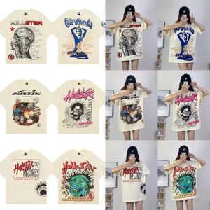 T-shirts masculins Femmes Punk à manches courtes Street Casual Fashion T-shirt T-shirt Summer Sportswear Set Designer Hip Hop Tshirts Letter Shirt S-xl Jacket Pattern Floral Imprimé