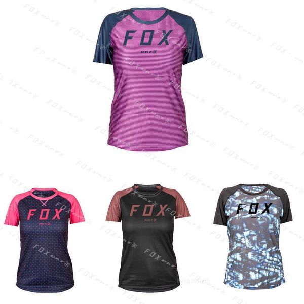 Camisetas para hombres Jersey para descensos para mujer Mangas cortas MTB Camisetas Bat Fox Motocross Montaña Enduro Ropa para bicicletas Bicicleta de montaña Ciclismo speedos