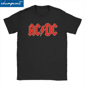 T-shirts masculins Femmes AC DC T-shirt Heavy Duty Metal Rock Musique 100% coton Top vintage à manches courtes courte rond Grand T-shirtq240426