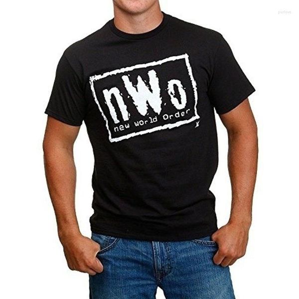 T-shirts pour hommes World Order Mens NWO Graphic T-shirt (S-XXXL) Streetwear