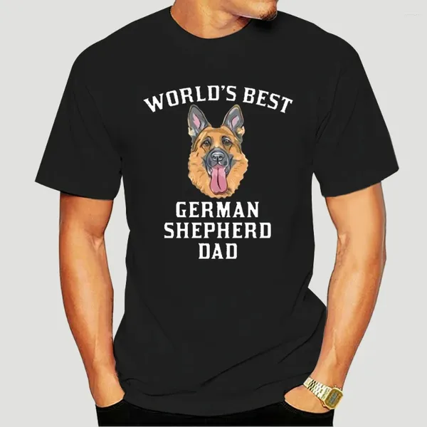 Camisetas para hombre, camiseta gráfica del dueño del perro del pastor alemán del mundo, camiseta informal de verano 8873A