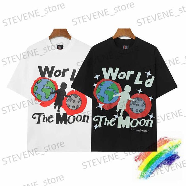 T-shirts hommes Monde La Lune Saint Michael T-shirt Hommes Femmes Dessin animé Imprimer Top T-shirt T240325