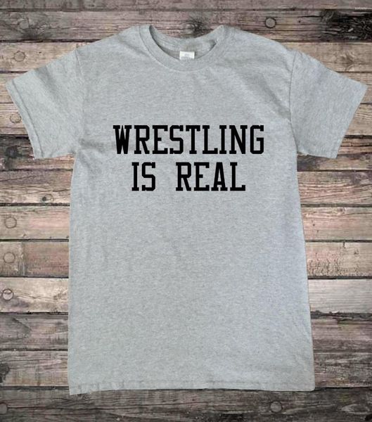 T-shirts pour hommes Wrestling Is Real Pro T-Shirt Hommes d'été à manches courtes Design décontracté Tops à manches cool