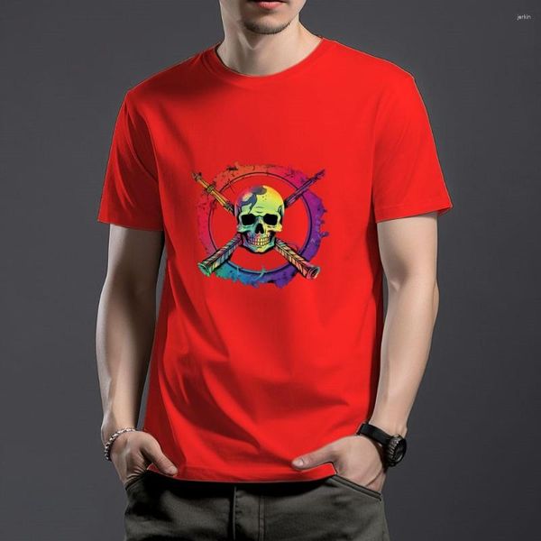 Mannen T Shirts WSFEC S-4XL Shirt Voor Mannen Kleding Korte Mouw Katoen Zomer Mode De Schedel Van Een Zee dief Grafische Tshirt Drop