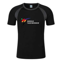 T-shirts voor heren WTF World Taekwondo Federation Print Fashion Mens T Shirt Summer T-Shirt Cotton Raglan Korte Slve O Neck Strtwear T-shirt T240425