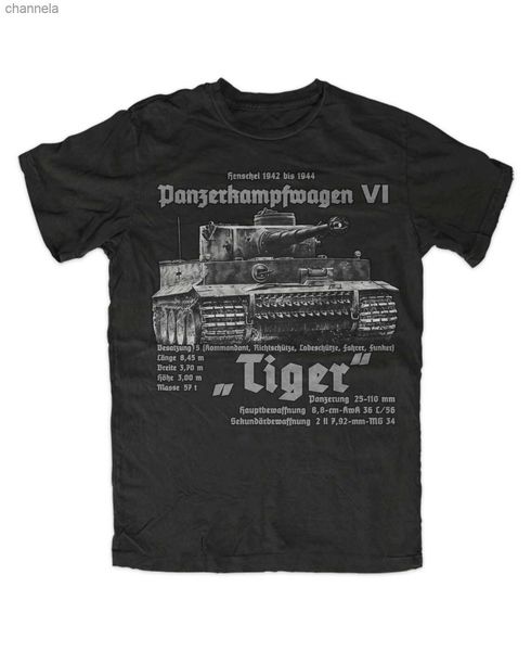 Camisetas de hombre WW2 Wehrmacht Tank Force King Tiger Tank T-Shirt. Camiseta de verano de algodón de manga corta con cuello redondo para hombre nueva S-3XL