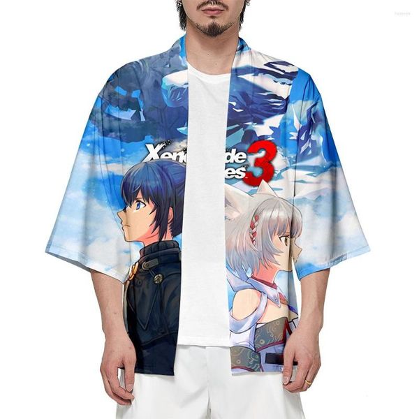 T-shirts pour hommes Xenoblade Chronicles 3 Merch 3D Kimono Summer Femmes / Hommes Casual manches courtes Streetwear