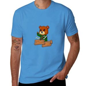 T-shirts masculins Y2K T-shirt à manches courtes NOUVEAU T-shirt esthétique Muscle en peluche