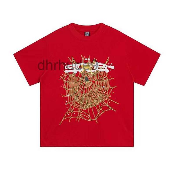 Camisetas para hombres Y2k T Shirts Spider 555 Hip Hop Kanyes Style Sp5der 555555 Camiseta Spiders Jumper Cantantes jóvenes europeos y americanos Manga corta St6y GDKN