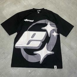 T-shirts masculins y2k tops nouveaux hommes femmes vêtements harajuku hip hop lettre graphiques imprimées t-shirt oversize coton gothique à manches courtes j240402