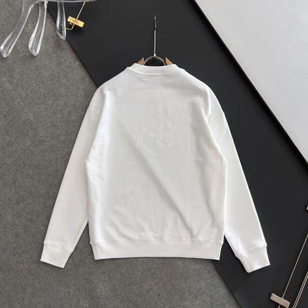 Camisetas para hombre Y3 Yamamoto, camisetas de manga larga con diseño de letras a la moda para hombre, camisetas deportivas informales que combinan con todo para primavera y otoño