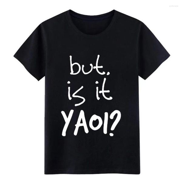 T-shirts pour hommes Yaoi mignon est-ce Anime BL Fandom Fangirl chemise coton personnalisé S-XXXL images lâche comique