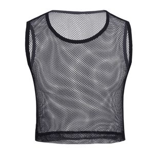 T-shirts pour hommes YiZYiF Hommes Transparent Mesh Fitness T-shirt Résille Muscle Tops Sans Manches T-Shirt Gilet S-L 230608
