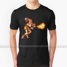 T-shirts pour hommes Yoga Fire pour hommes femmes chemise haut imprimé t-shirts coton Cool - S 6XL jeux vidéo Pixelart Pixel Art Sprite Sprites