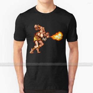 Heren t shirts yoga vuur voor mannen dames shirt print top tees katoen cool - s 6xl videogames pixelart pixel kunst sprite sprites