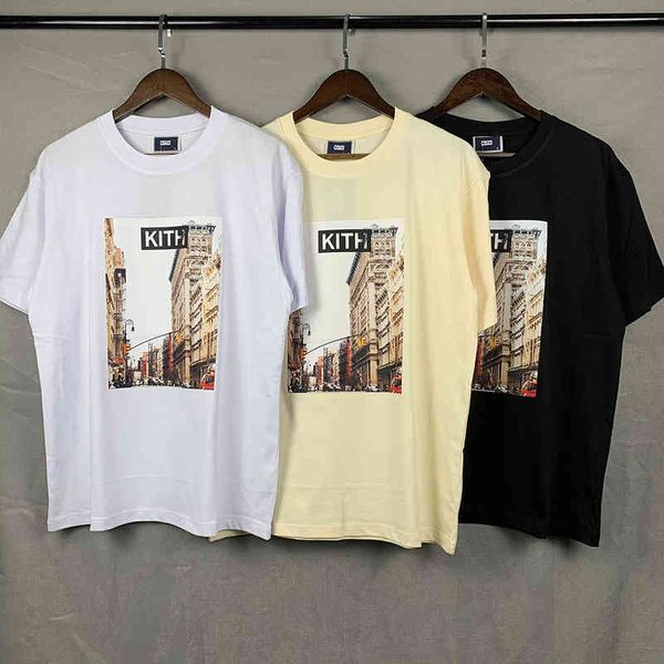 T-shirts pour hommes York Block Retro Photo Kith T-shirt Hommes et femmes surdimensionnés Soho Vintage T-shirts Couple d'été à manches courtes Top Tees