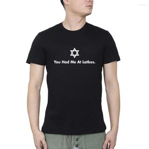 T-shirts pour hommes You Had Me At Latkes Jewish Holiday Hanukah Sale Fashion T-shirts For Men