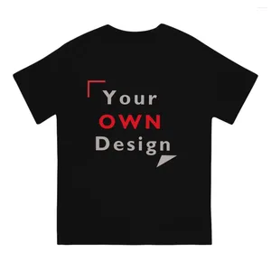 Camisetas para hombre con su propio diseño, camiseta blanca divertida de algodón con cuello redondo, camisetas DIY con estampado de ropa de manga corta