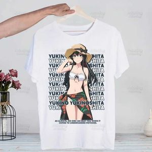 T-shirts masculins yukinoshita yukino t-shirt anime dessin animé design hommes mon tn comédie romantique t-shirt homme tops court slve vintage t240425