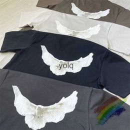 T-shirts pour hommes YZY DOVE DONDA T-shirt 1 1 haute qualité Ovesize Pigeon W T-shirt Tops Teeyolq