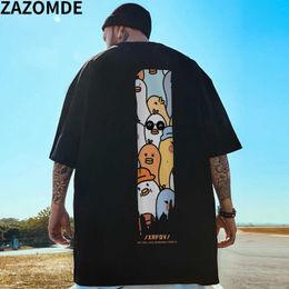 T-shirts pour hommes ZAZOMDE Été Couple surdimensionné T-shirt Coton Mode Tops T-shirts Hip Hop Streetwear Harajuku T-shirt High Street T-shirts Hommes L230515 L230515