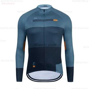 T-shirts pour hommesBicyc Jerseys Printemps Automne Cyclisme Chemises Nouveau Long SeveMountain Bike Bicyc Wear Prium Road ClothingH2421