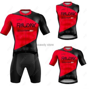 Heren T-shirtsFietsshirt 2024 Mannen Zomer 19D Pad Bib Shorts Set Breathab Fietskleding Maillot Ciclismo Hombre BicycH2421