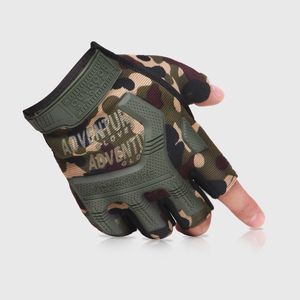 Gants tactiques pour hommes demi-doigt armée combat mitaines de Combat en plein air anti-dérapant carbone hommes sans doigts Handschoenen