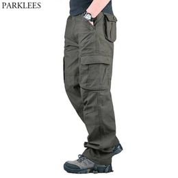 Heren Tactical Military Cargo Pants Army Fashion Multi Pocket Camo Combat Broek Ski Wandelen Broek Buiten Broeken Pantalone 210522