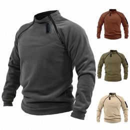 Heren Tactische Outdoor Jas Jacht Kleding Warme Rits Fleece Trui Man Winddicht Lente Winterjas Thermisch Ondergoed 4XL q65m #