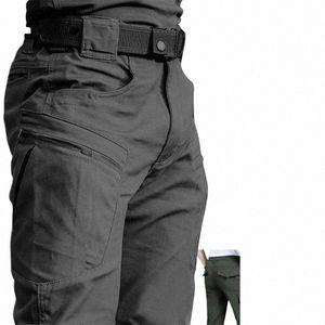 Pantalon tactique pour hommes Élasticité de poche multiple Militaire Urbain Banlieue Pantalon de sport décontracté Hommes Pantalon cargo à séchage rapide S-5XL 64P6 #