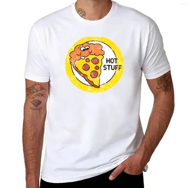 T-shirt d'autocollants à pizza vintage des années 1980