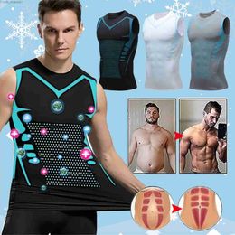 Débardeurs pour hommes 2023 Nouvelle version façonnant la chemise sans manches Energxcell façonnant le gilet hommes chemises plaine hommes à manches longues hommes compression t-shirt l2402