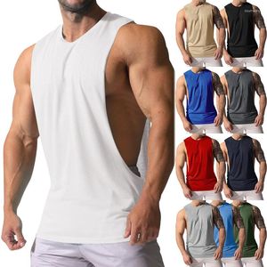 Tanktops voor heren 2023-stijl Fitness mouwloze top Ademend sportvest Gym Muscle Man Running T-shirt