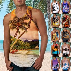 Camisetas para hombres para hombres 2024 Hawaii Beach Men/Women Holiday 3d Camina impresa Estilo casual Top de verano