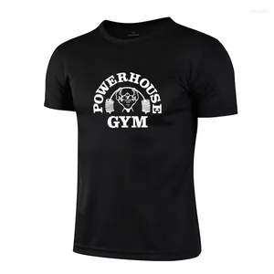 Tobs de débardeur masculine 2024 hommes Imprimée T-shirt Sport Tee Shirt Male Gym Male Running Black Sports de fitness sec et de fitness