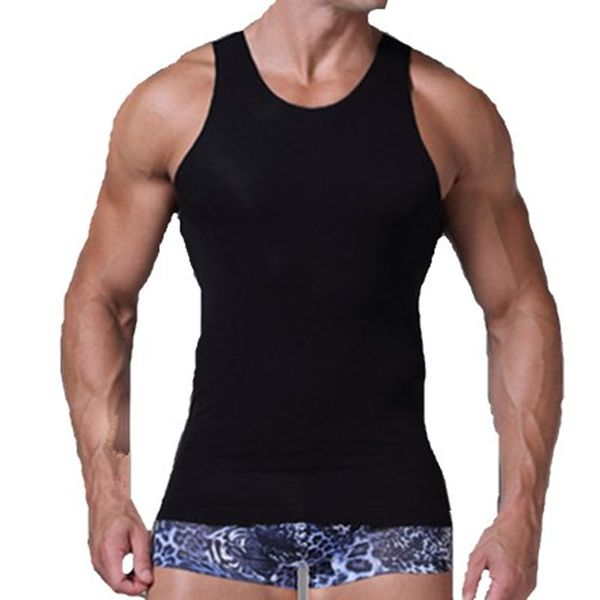 Camisetas sin mangas para hombres 2PCS Camisetas sin mangas de verano Hombres Tanques casuales O-cuello Camisetas sin costuras Sin mangas Camiseta interior fresca Camiseta de color sólido Camiseta sin mangas blanca y negra 230422