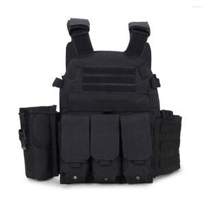 Herentanktops 6094 Militaire tactisch vest Jachtplaat Carrier Buitenbescherming Verstelbare modulaire gevechtsaccessoires