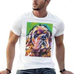 Débardeurs pour hommes American Cocker Spaniel Dog Bright Coloré Pop Art T-Shirt Chemises T-shirts Graphiques Vêtements Mignons Hommes T