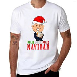 Mannen Tank Tops AMLO Feliz Navidad Lopez Obrador Me Canso Ganso Kerst T-Shirt Zomer Top Koreaanse Mode T-shirt mannen