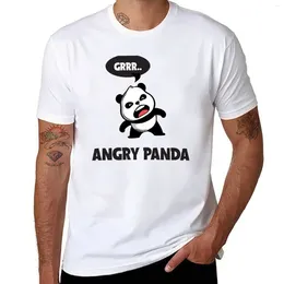 Tanktops voor heren Angry Panda Grrrr T-shirt Animal Prinfor Jongens Zomer Leuke effen witte T-shirts Mannen