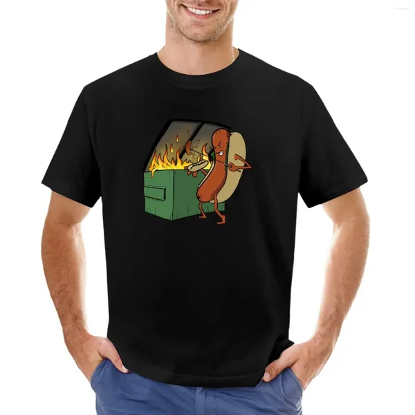 Camisetas sin mangas para hombre Antro Dog Cooking Another Anthro Over A Dumpster Fire Camiseta Negros Funnys Boys Animal Print Camiseta personalizada para hombre