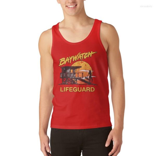 Camisetas para hombres Baywatch Baywatch Sunset Sunset 1989 Top Gym Gymwer For Man Camisetas Men