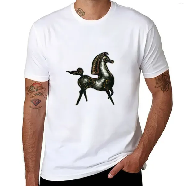 Tabbutiers masculin t-shirt de cheval étalon noir