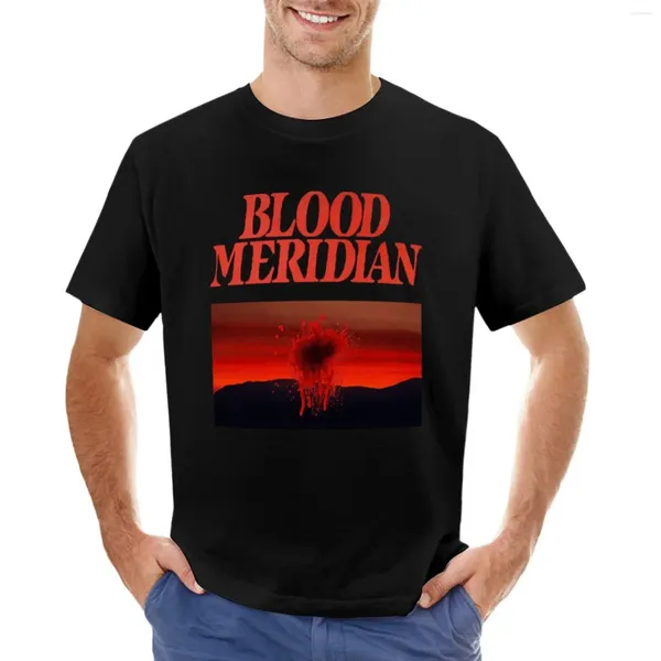 Tops de débardeur masculin T-shirt méridien Blood Customaliseds Blanks Fans de sport Vêtements pour hommes surdimensionnés