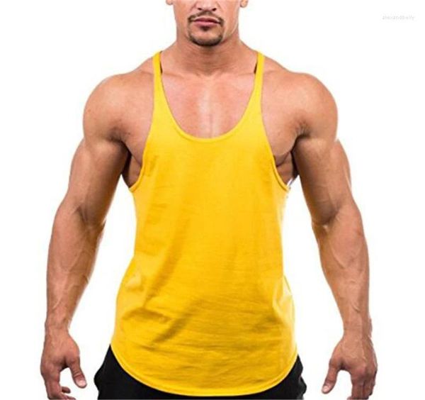 Débardeurs pour hommes Bodybuilding Hommes Y Back Anime Sportswear Gilet Fitness Vêtements Gym Stringer Singlets