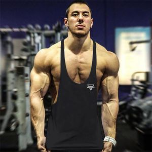 Mannen Tank Tops Bodybuilding Stringer Tank Top Mannen Fitness Kleding Sportscholen Shirt Merk Muscle vest Workout Katoen Regatas Masculino 230615