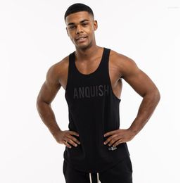 Tanktops voor heren Bodybuilding Top Man Gym Vest Hardlopen Katoen Ademend Sporttraining Fitness Mouwloze shirts Casual ondergoed